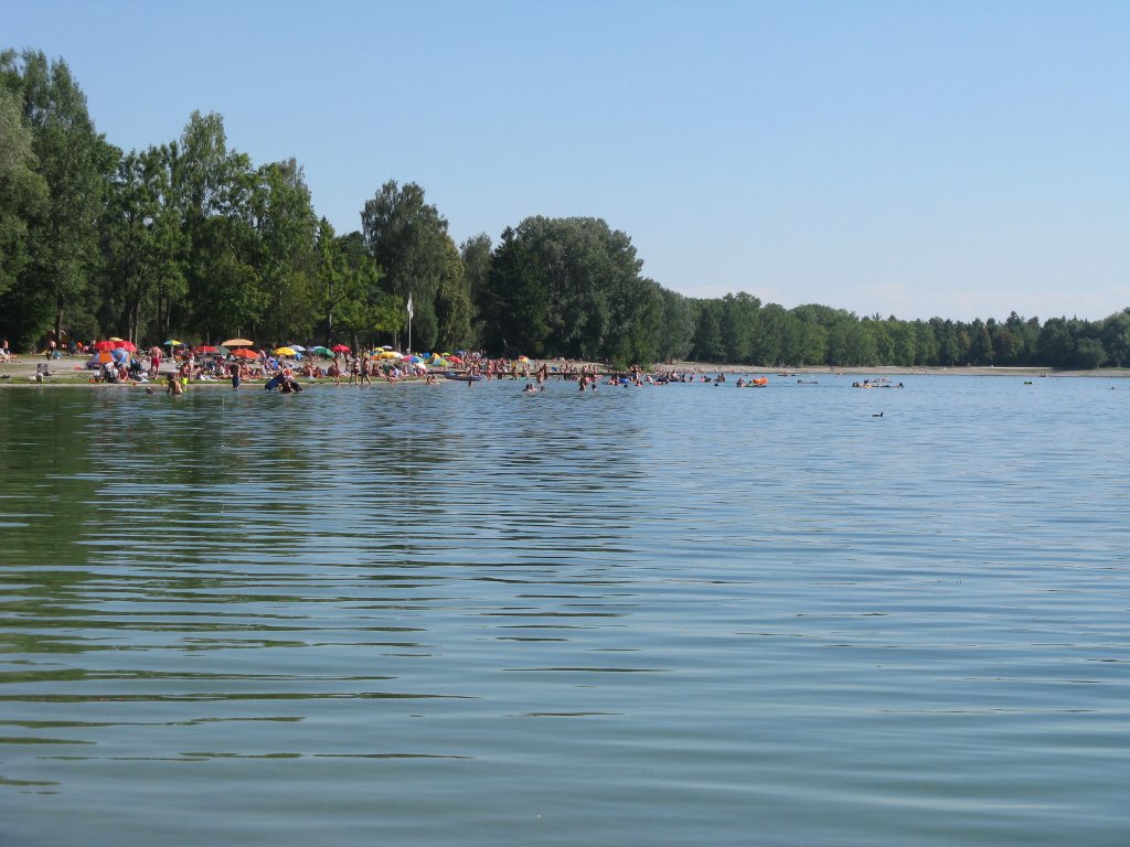 Blick auf den Badestrand