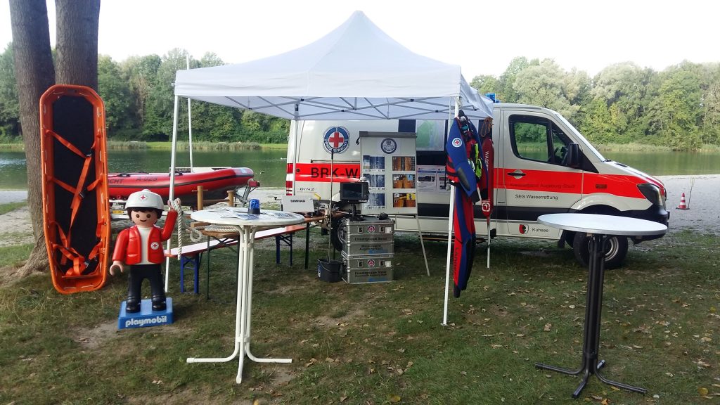 Infostand am Blaulichttag am Kuhsee 2019